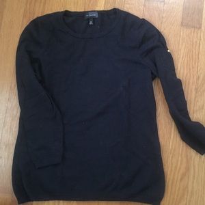 Button detail dark navy sweater